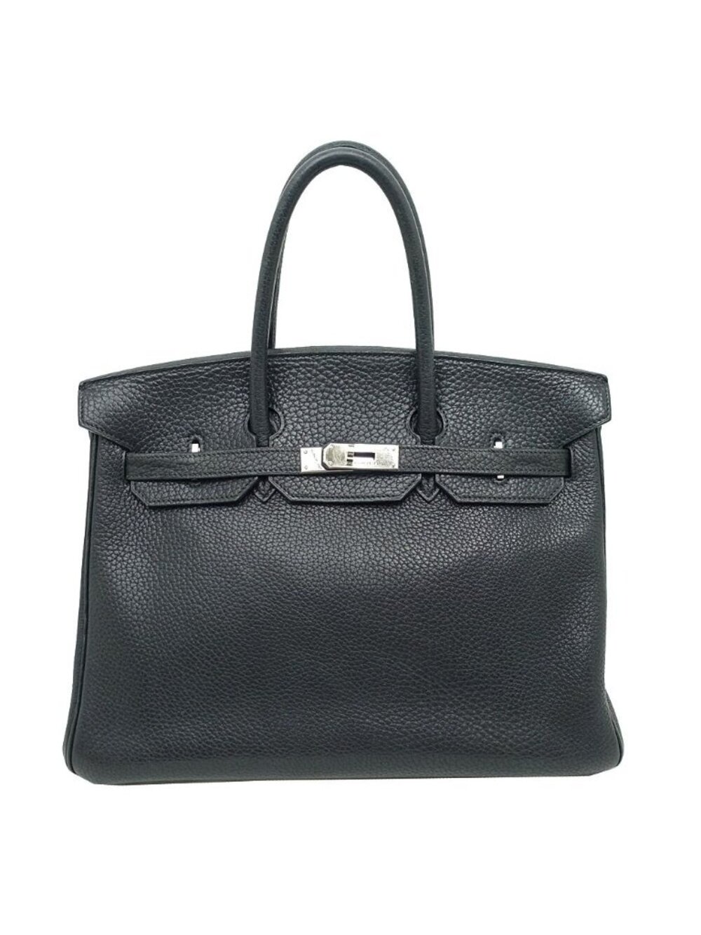 Hermes Bag Birkin 35 Togo Black Silver Bag